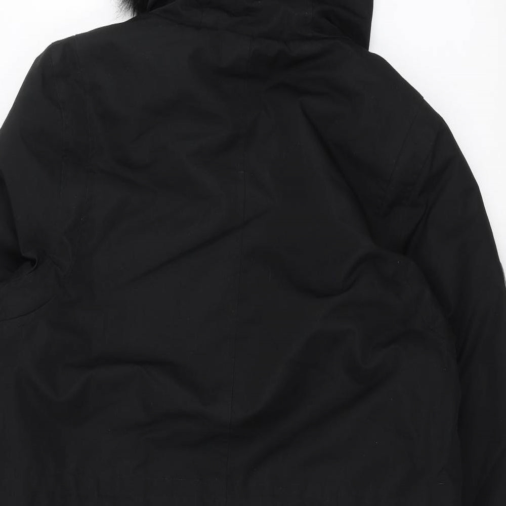 Bellfield Mens Black   Parka Coat Size S
