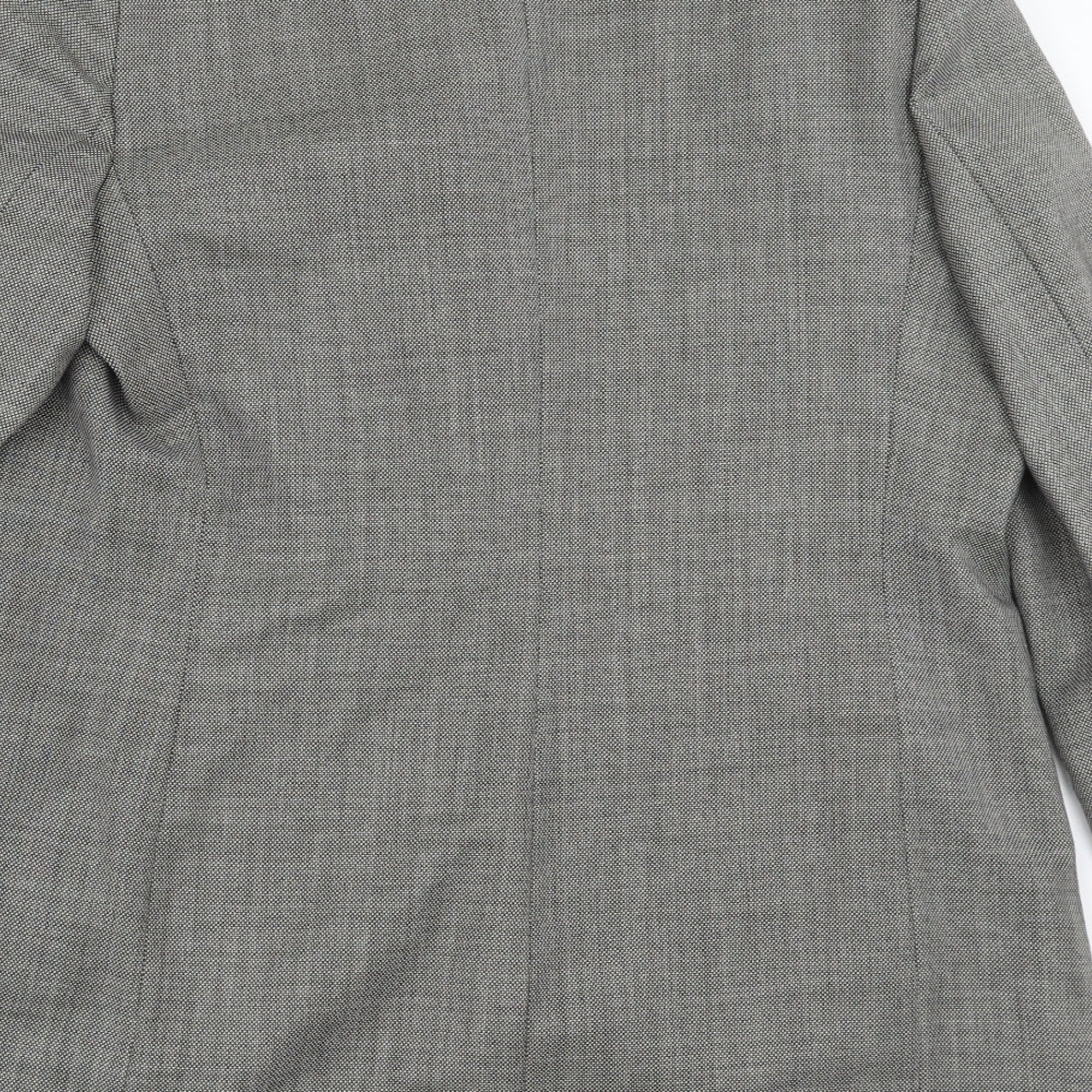 Alexon Womens Grey Geometric  Jacket Suit Jacket Size 16