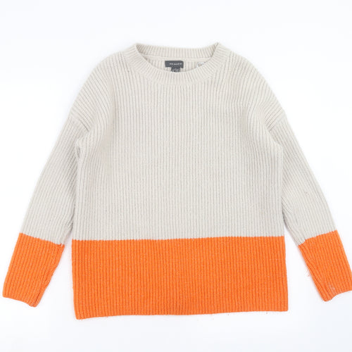 Primark Womens Beige  Knit Pullover Jumper Size L