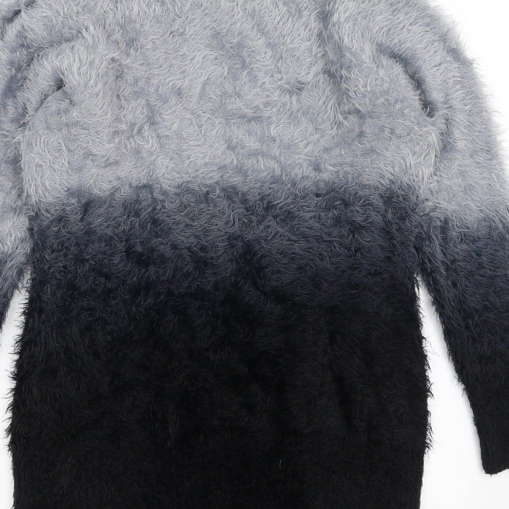 Roman Womens Black   Pullover Jumper Size 16  - fluffy