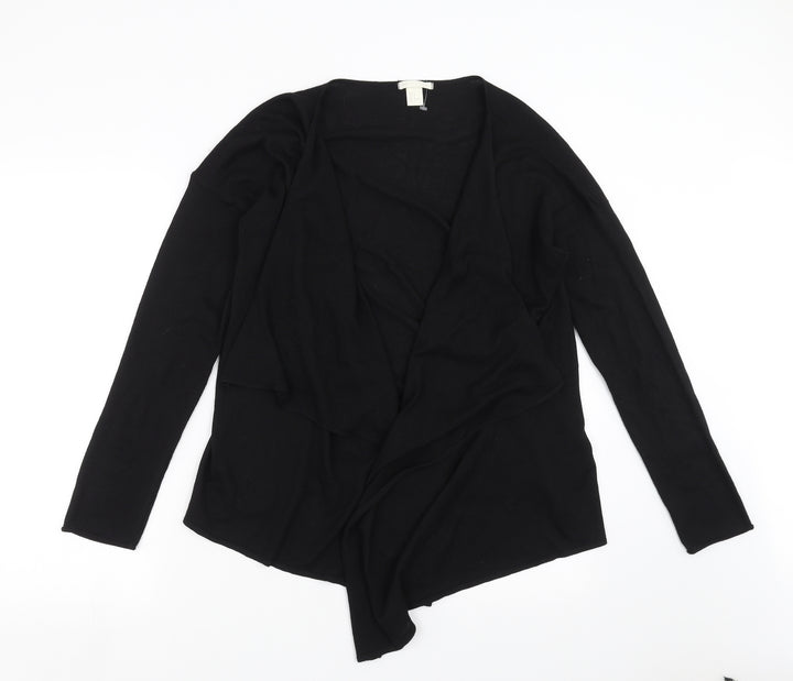 H&M Womens Black Knit Cardigan Jumper Size M