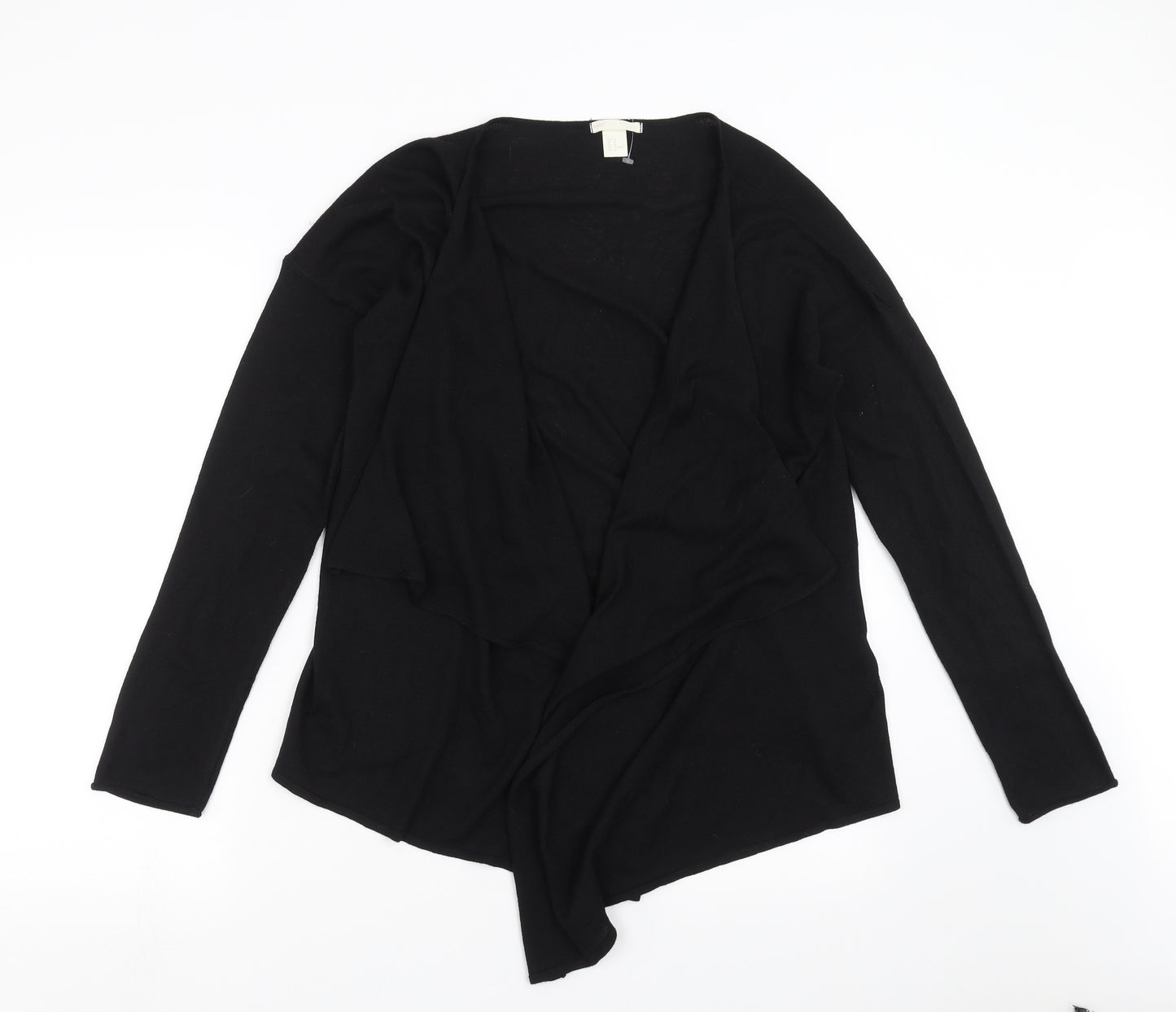 H&M Womens Black  Knit Cardigan Jumper Size M