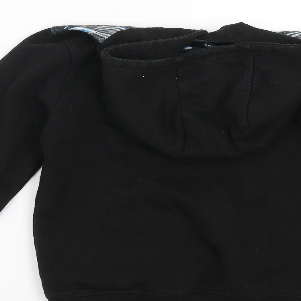 George Boys Black   Pullover Hoodie Size 8-9 Years  - unstoppable