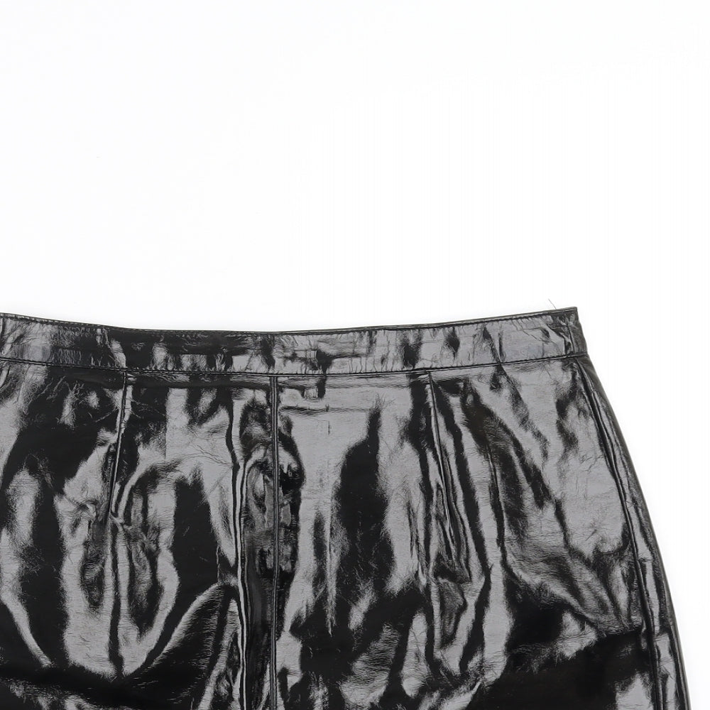 Miss Selfridge Womens Black   A-Line Skirt Size 8