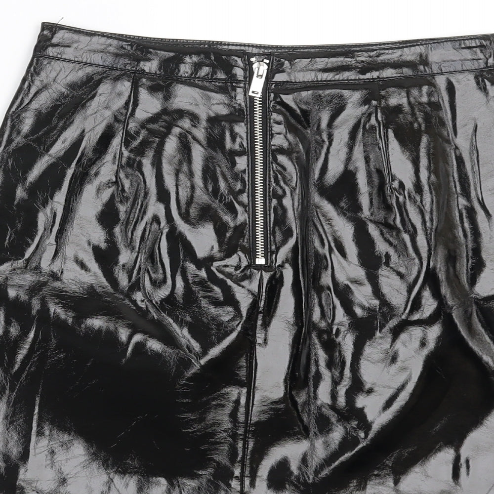 Miss Selfridge Womens Black   A-Line Skirt Size 8