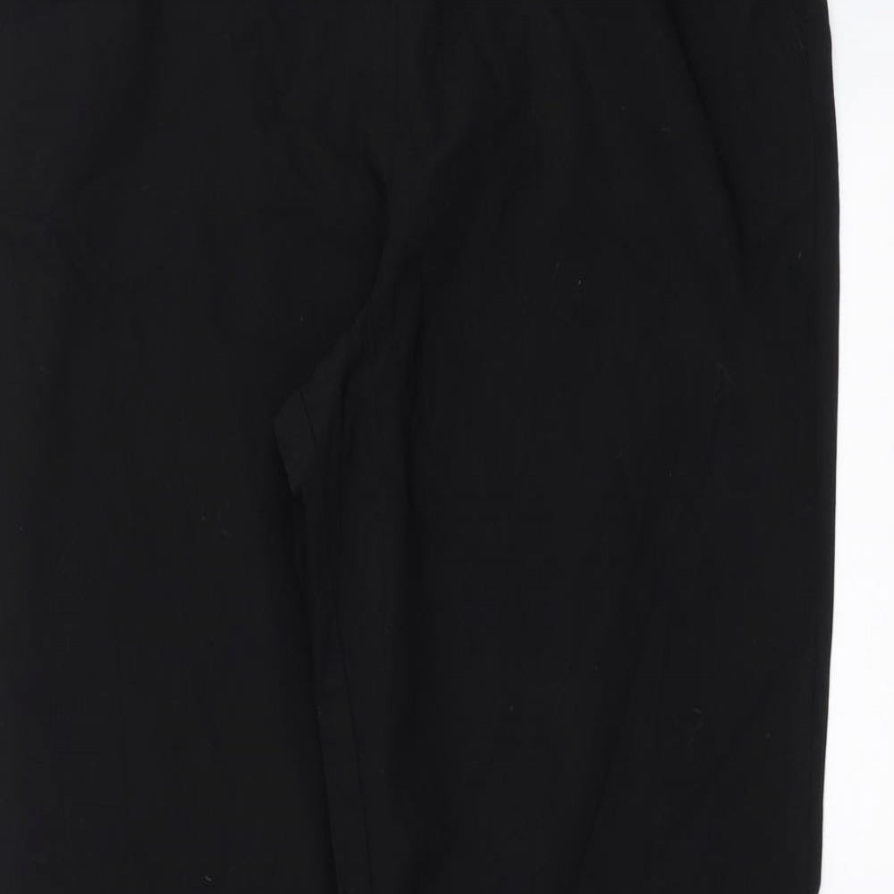 Papaya Womens Black   Trousers  Size 14 L29 in