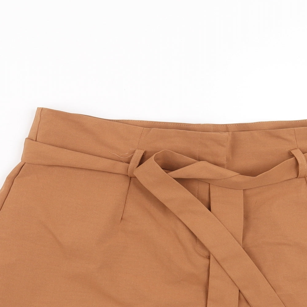 Missguided Womens Brown   Hot Pants Shorts Size 14