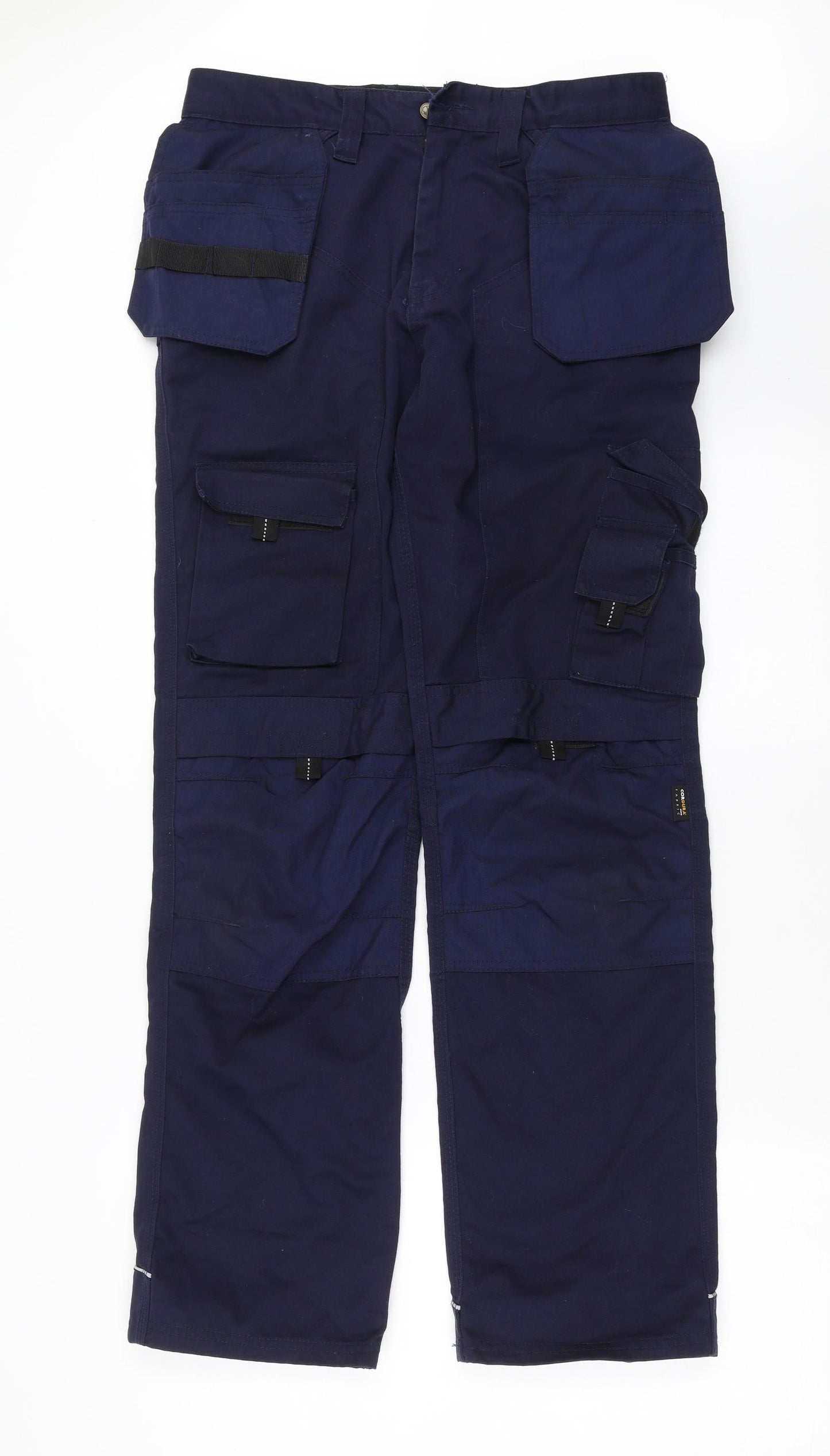 Apache Mens Blue   Cargo Trousers Size 32 in L32 in - Work Trousers