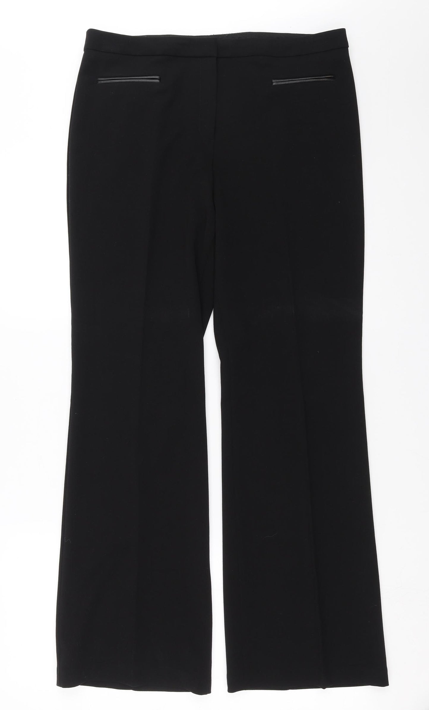 Marks and Spencer Womens Black   Trousers  Size 12 L30 in