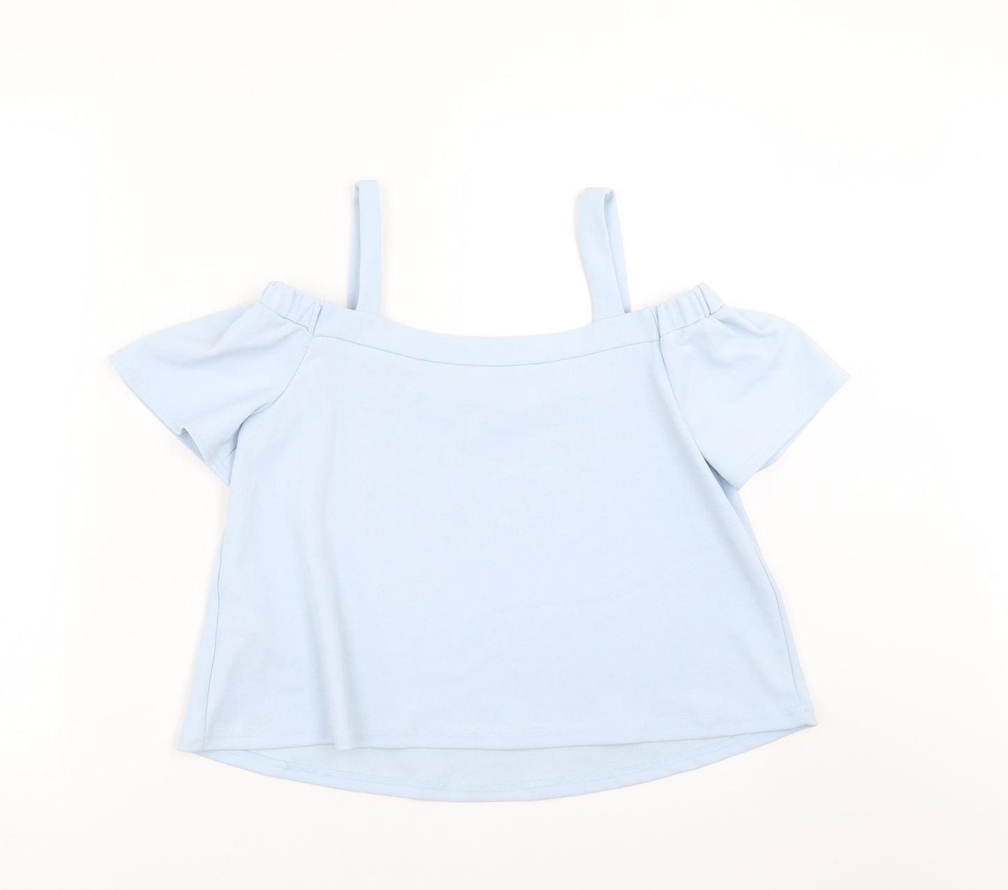 New Look Girls Blue   Basic Blouse Size 12-13 Years  - cold Shoulder