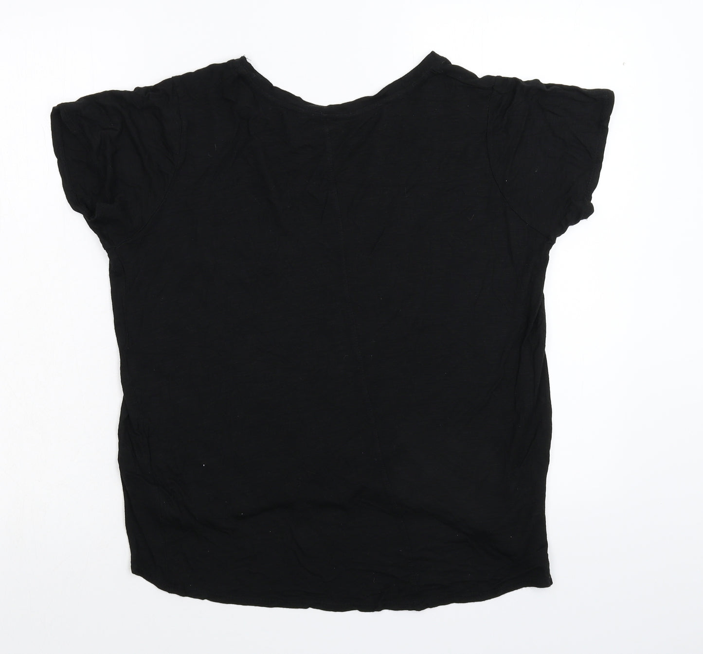 Select Womens Black   Basic T-Shirt Size 14