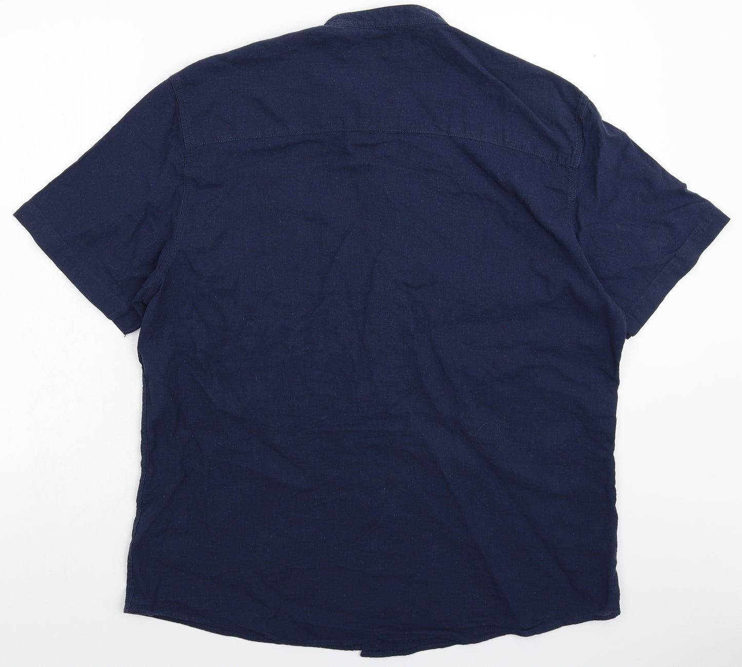 Easy Mens Blue    Button-Up Size XL