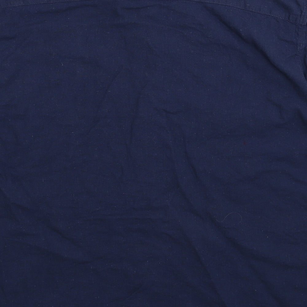 Easy Mens Blue    Button-Up Size XL