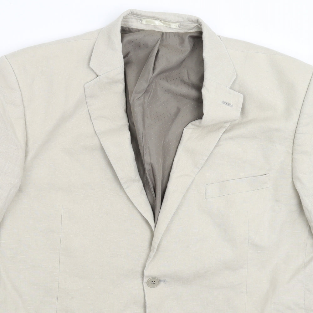 Karl Jackson  Mens Beige   Jacket Suit Jacket Size 46