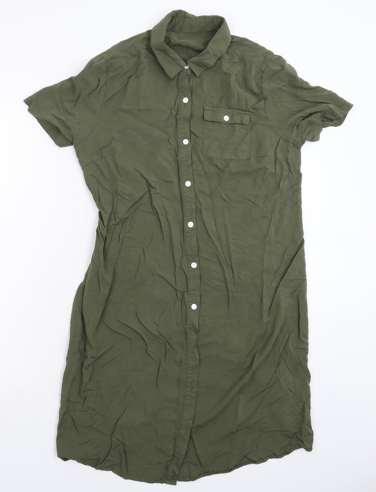Avon Womens Green   Shirt Dress  Size 12