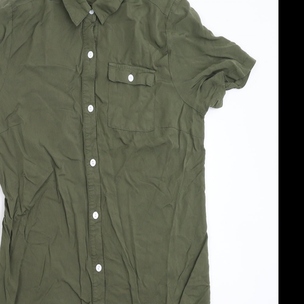 Avon Womens Green   Shirt Dress  Size 12