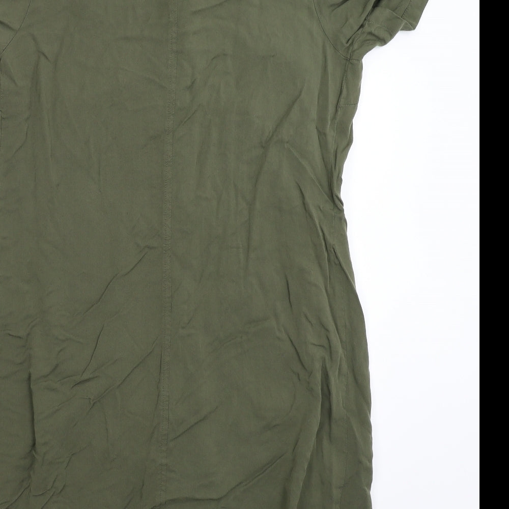 Avon Womens Green   Shirt Dress  Size 12