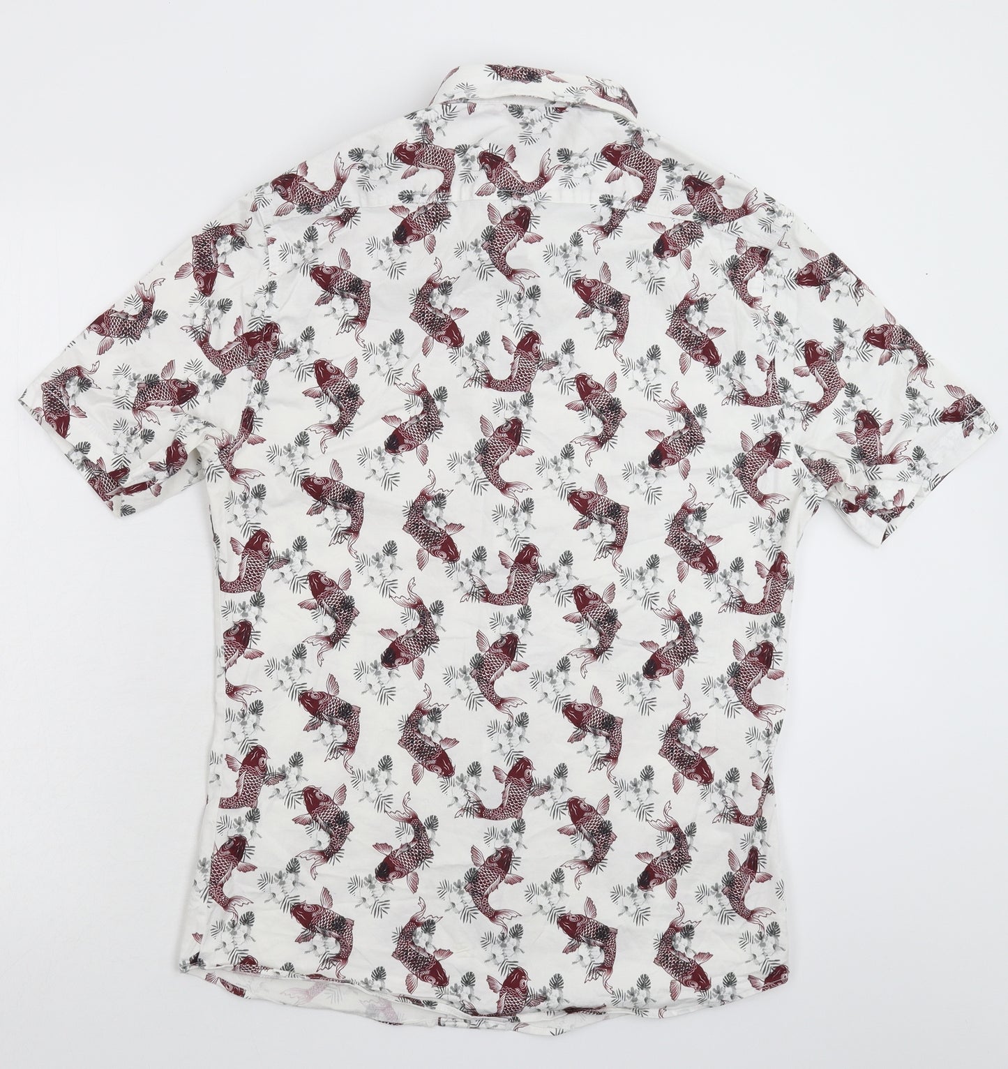 11 degrees Mens White    Button-Up Size L
