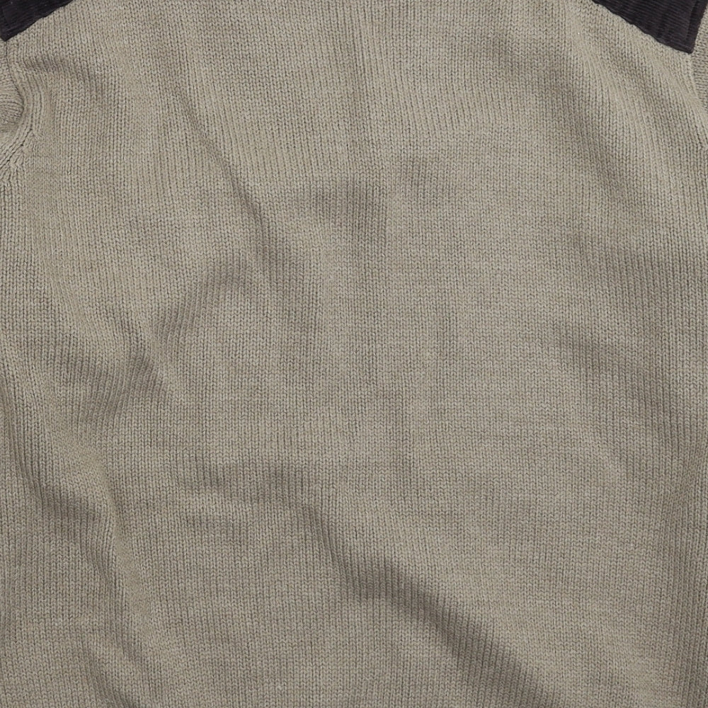 PG Field Mens Grey  Knit Pullover Jumper Size XL