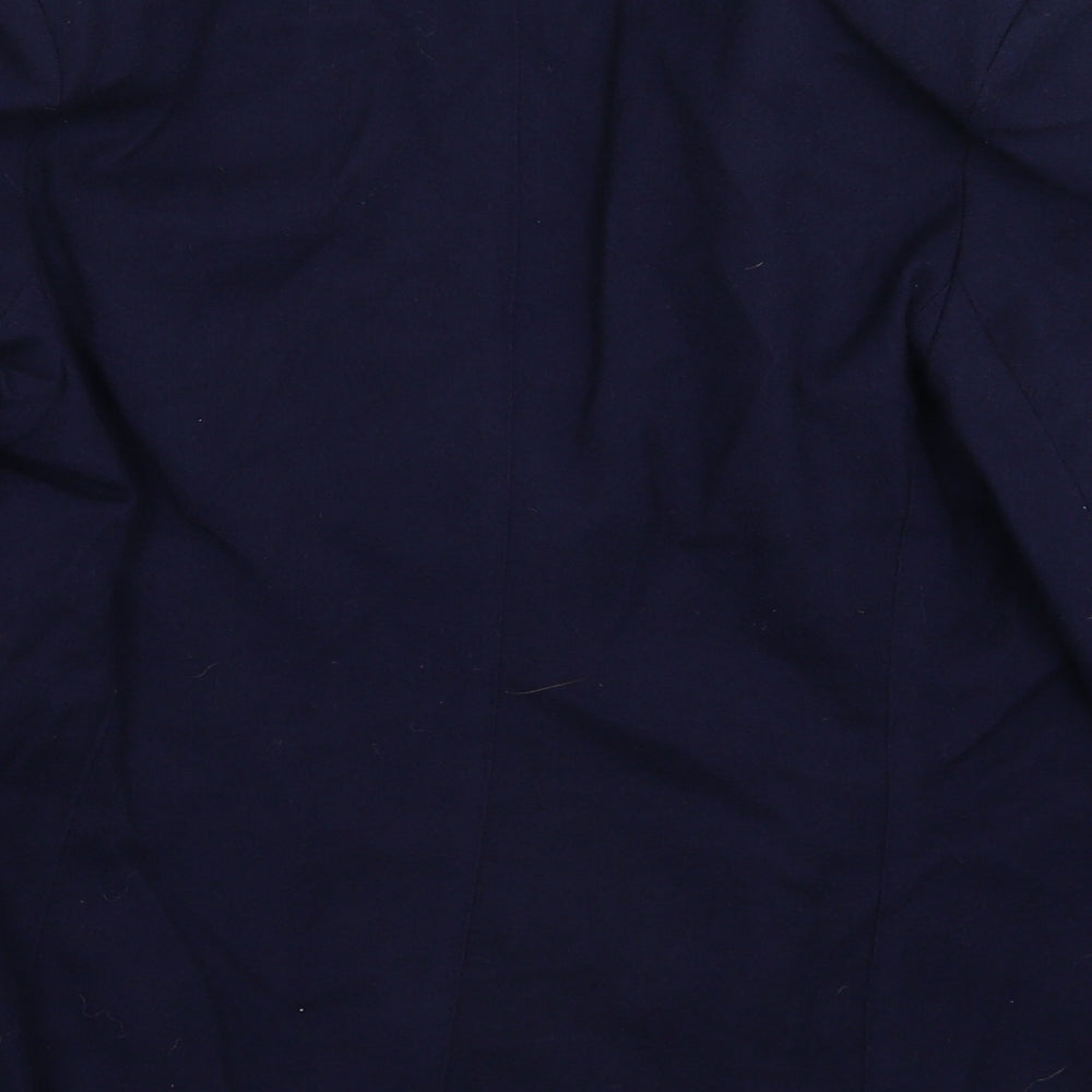 Preworn Womens Blue   Jacket Suit Jacket Size 14