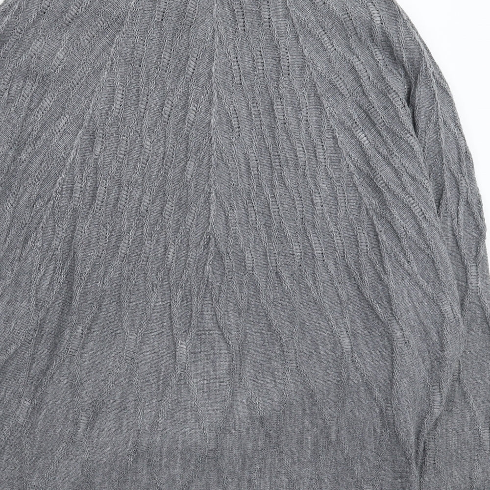 George Womens Grey  Knit Cardigan Jumper Size 16