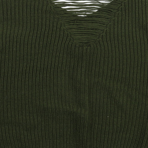 Izabel Womens Green  Knit Pullover Jumper Size 10  - Oversized