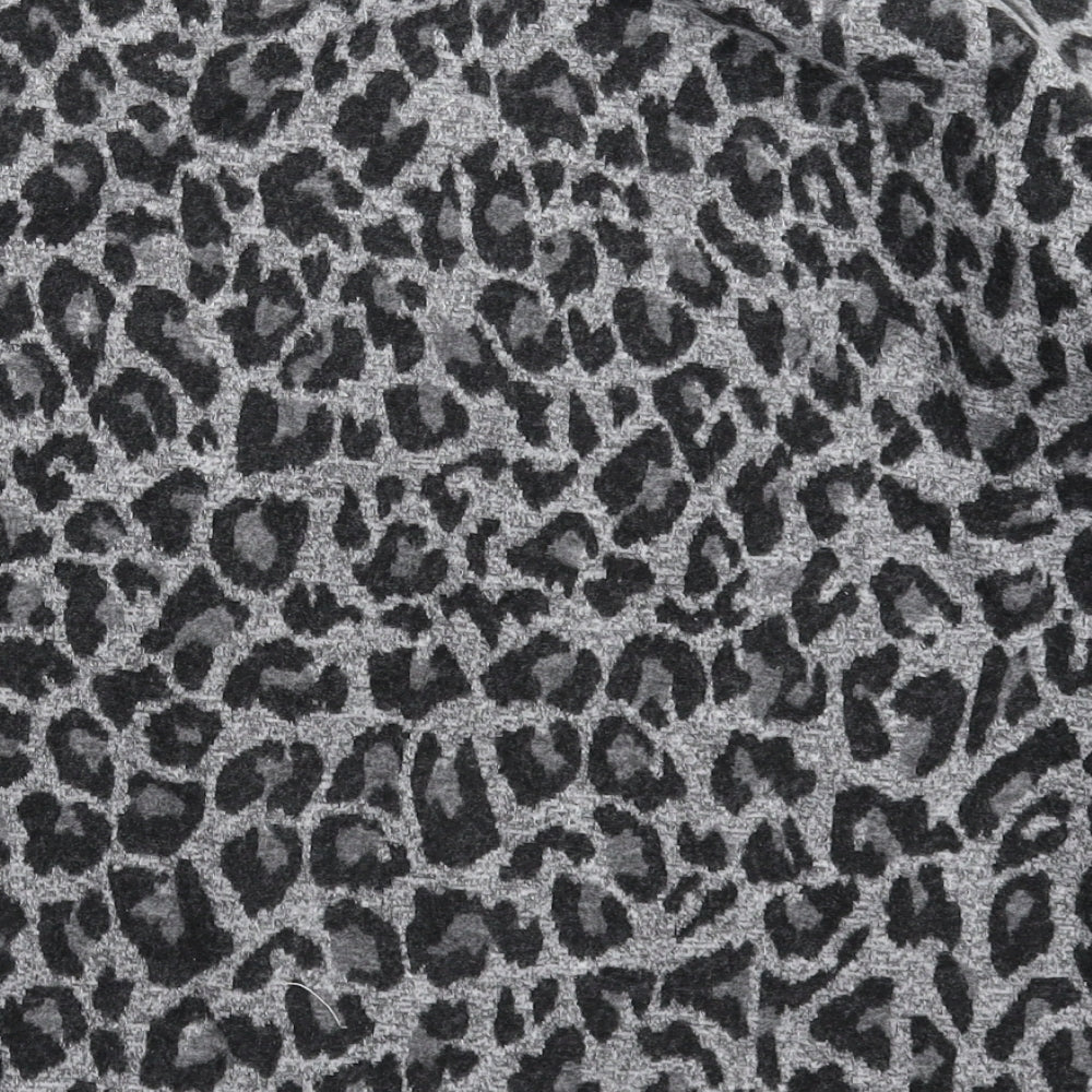 Papaya Womens Grey Animal Print  Pullover Jumper Size 10