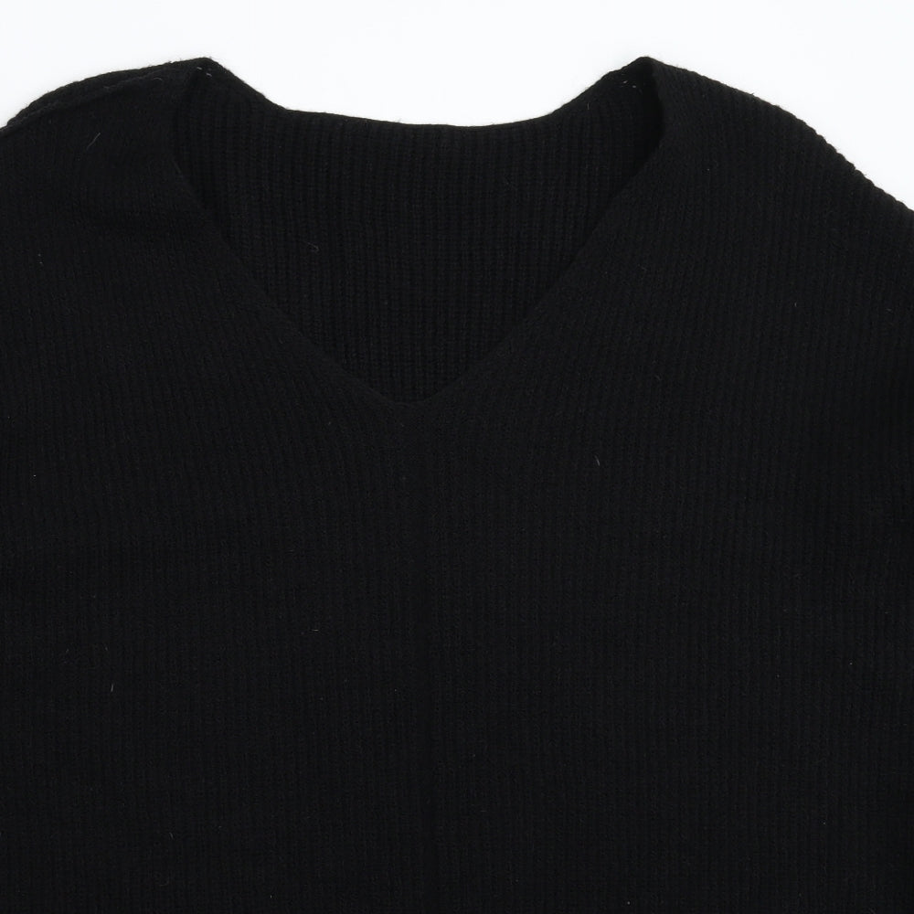 Preworn Womens Black  Knit Pullover Jumper Size 2XL