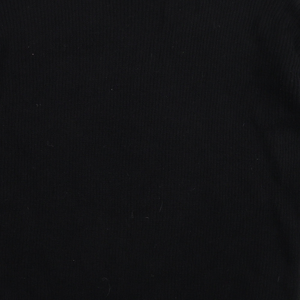 Preworn Womens Black  Knit Pullover Jumper Size 2XL