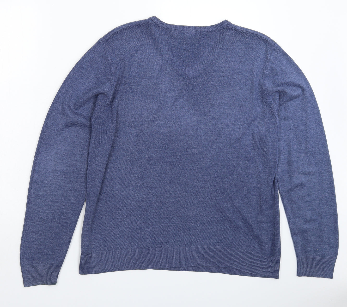 Marks and Spencer Mens Blue  Knit Pullover Jumper Size L