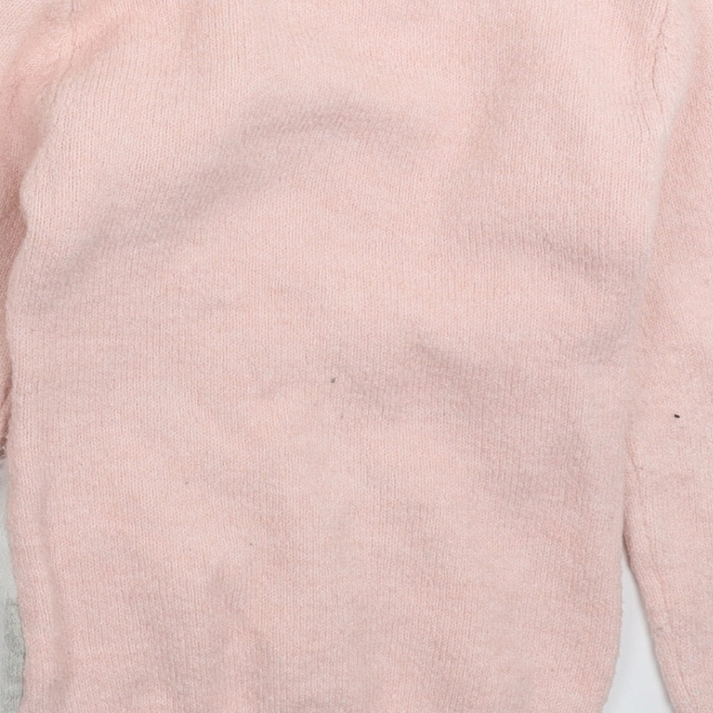 Primark Girls Pink  Knit Pullover Jumper Size 7-8 Years