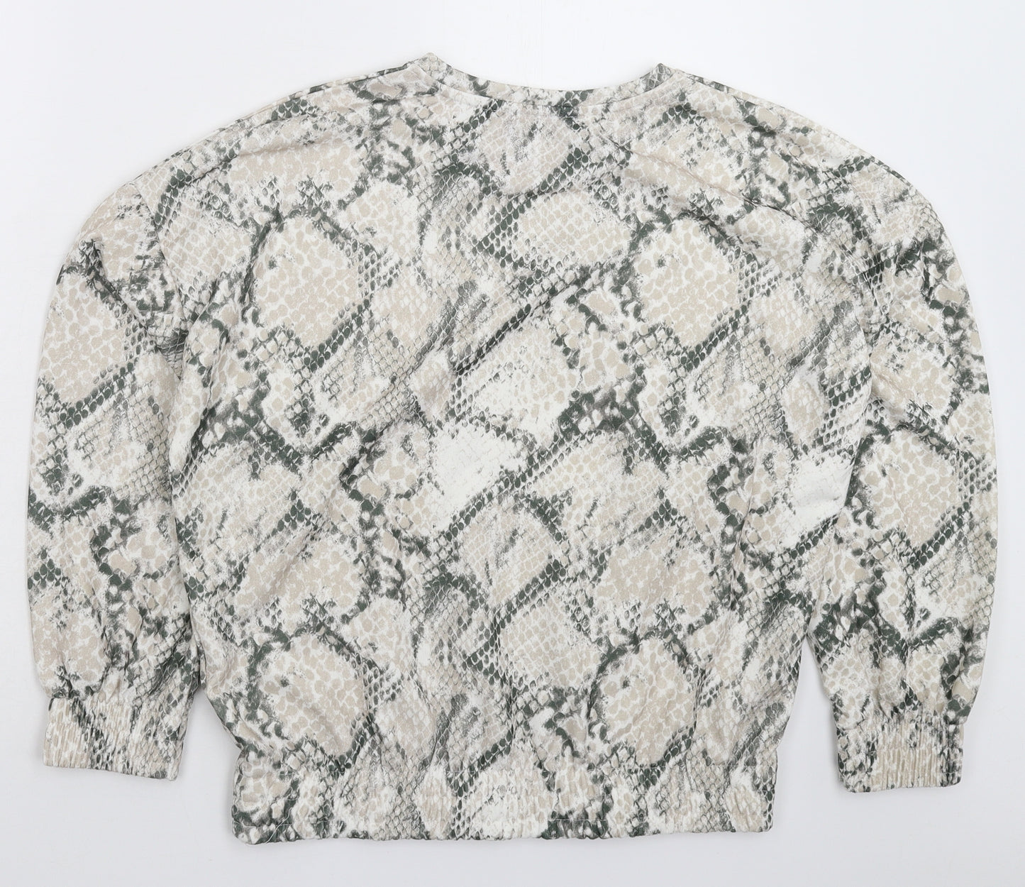 F&F Womens Multicoloured Animal Print  Pullover Sweatshirt Size 12  - Oversized
