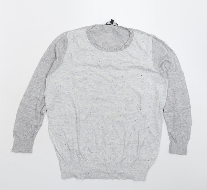 Warehouse Womens Grey Knit Pullover Jumper Size 14