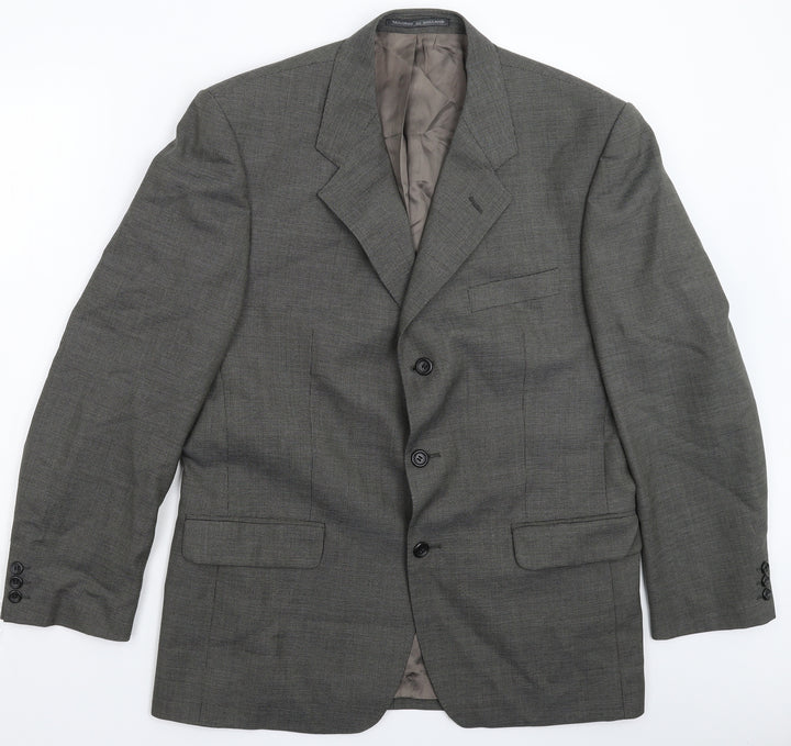 The Label Mens Grey   Jacket Suit Jacket Size 42