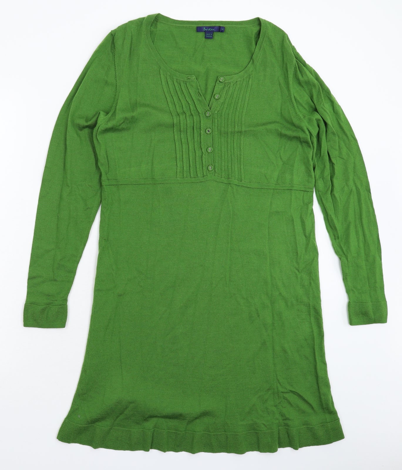 Boden Womens Green  Knit Jumper Dress  Size 16