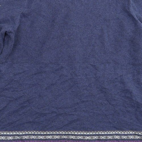 MANTARAY PRODUCTS Womens Blue  Knit Cardigan Jumper Size 16