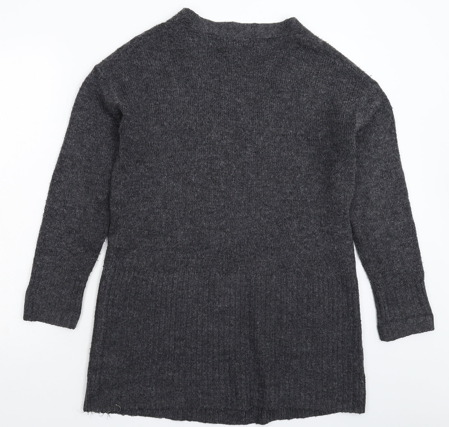 F&F Womens Grey  Knit Cardigan Jumper Size 12