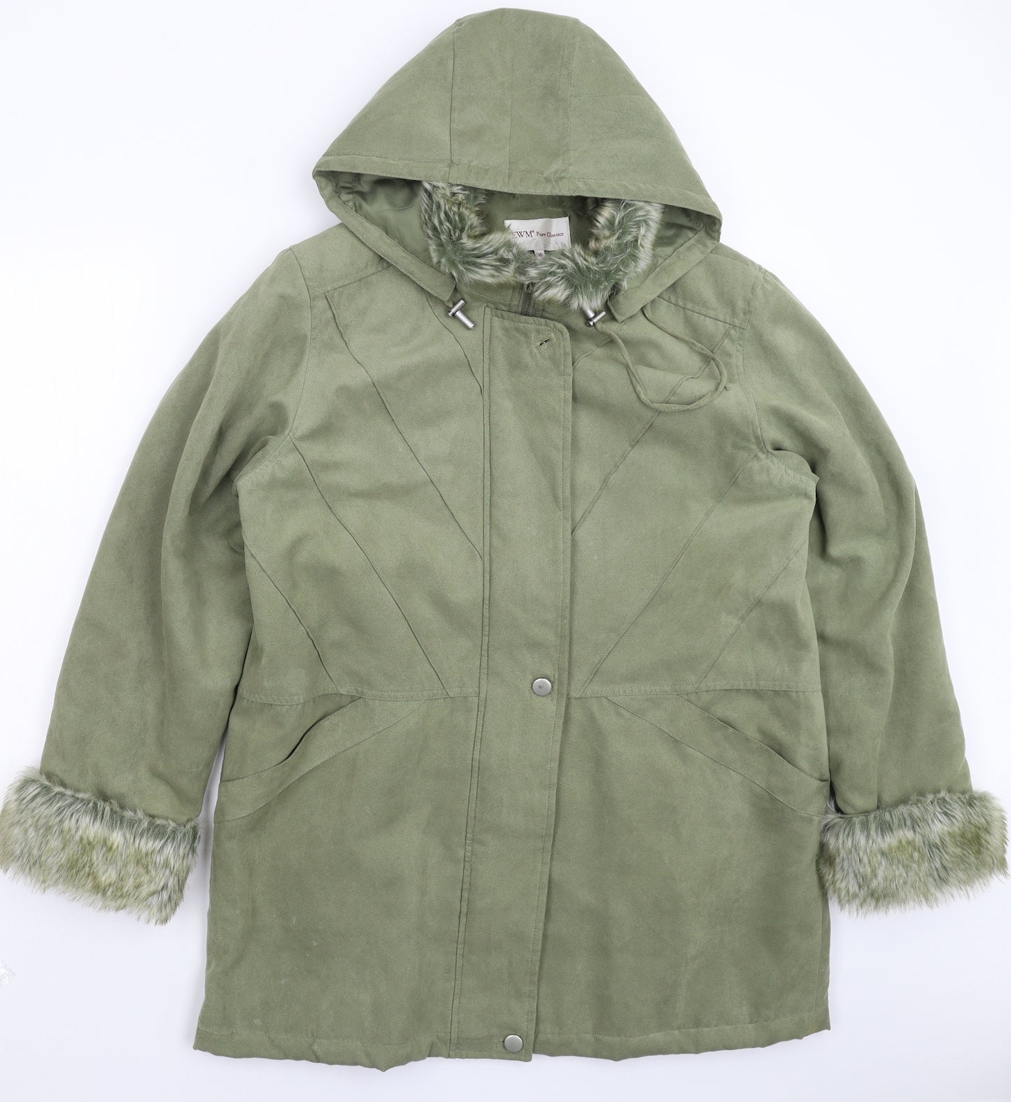 EWM Womens Green   Jacket Coat Size 16