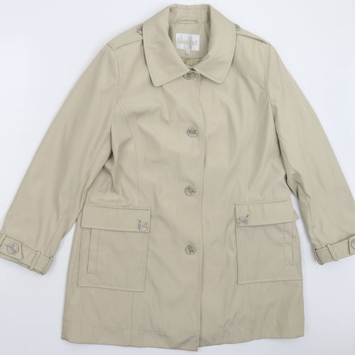 Lakeland Womens Grey   Pea Coat Coat Size 14