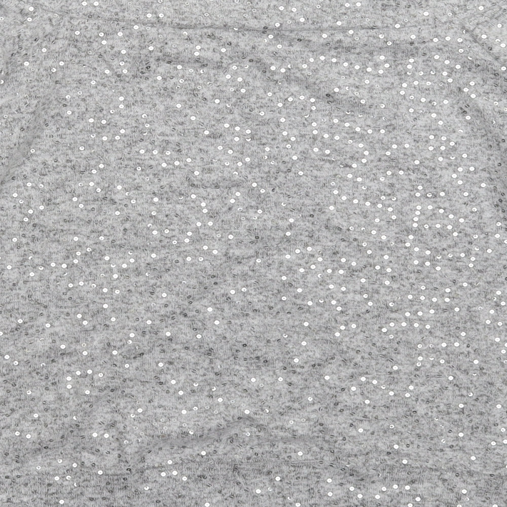 NEXT Womens Grey  Knit Pullover Jumper Size 16