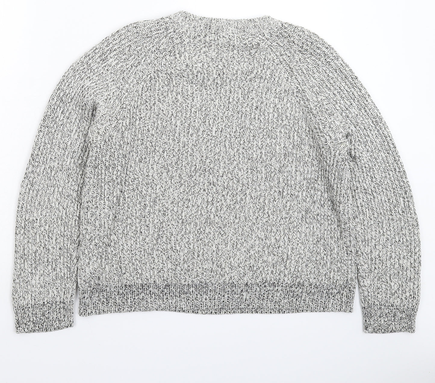H&M Womens Grey  Knit Pullover Jumper Size L