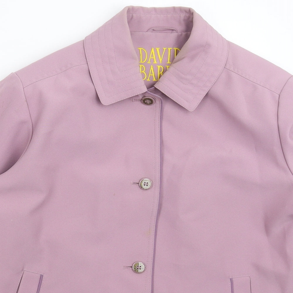David Barry Womens Purple   Jacket Blazer Size 14