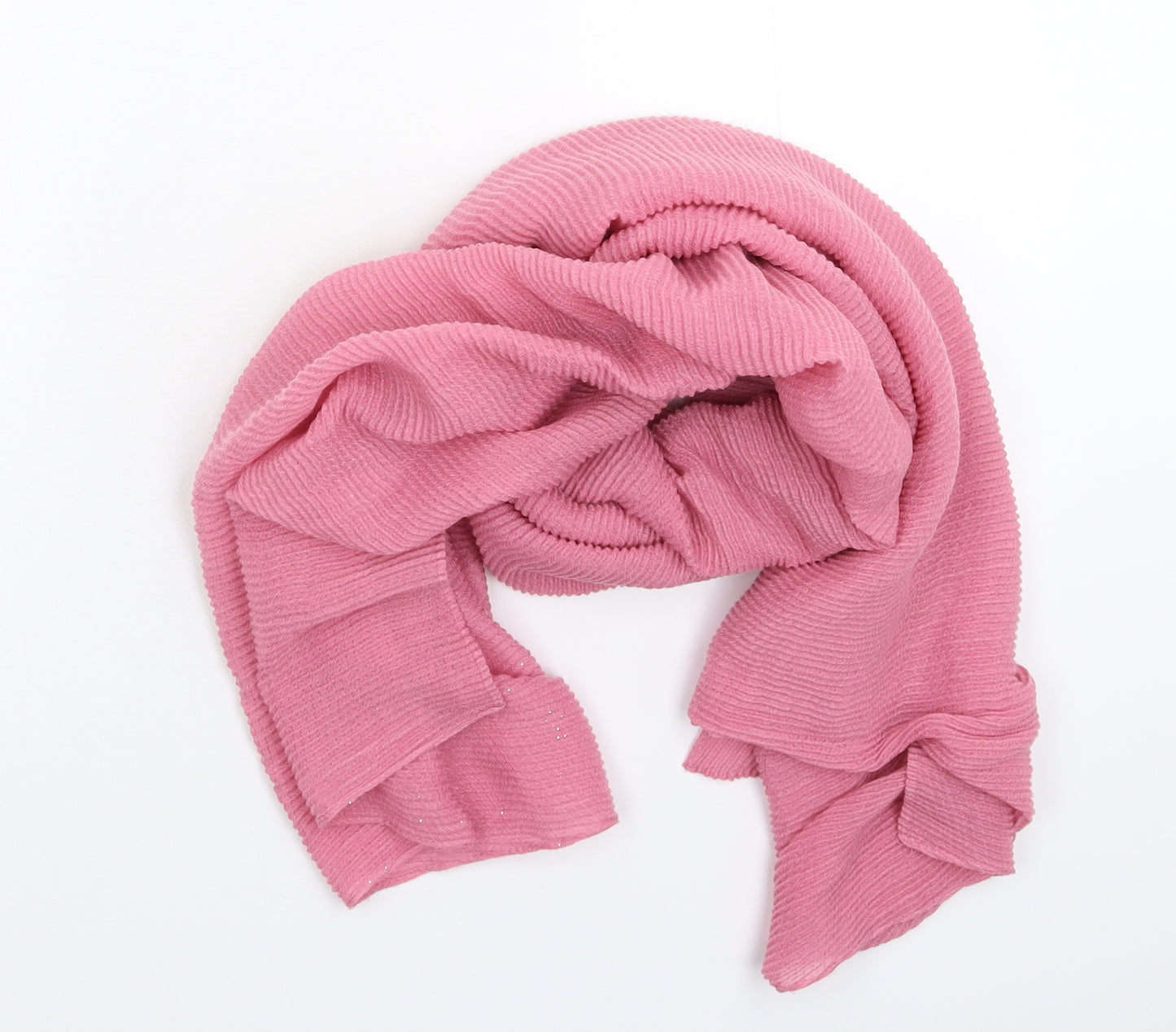 Preworn Womens Pink  Knit  Scarf