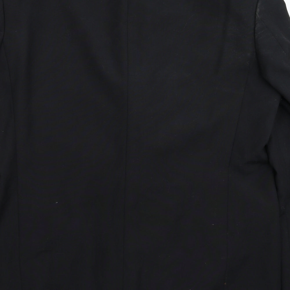 Armando Mens Black   Jacket Suit Jacket Size 46  - Dinner