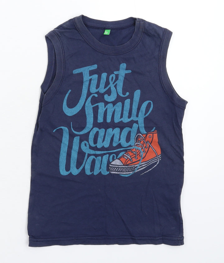 United Colors of Benetton Boys Blue   Basic Tank Size 7 Years