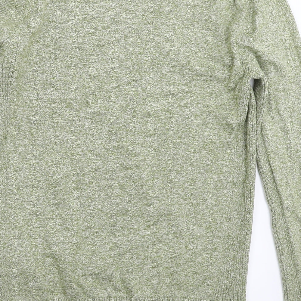 Topman Mens Green  Knit Pullover Jumper Size XS