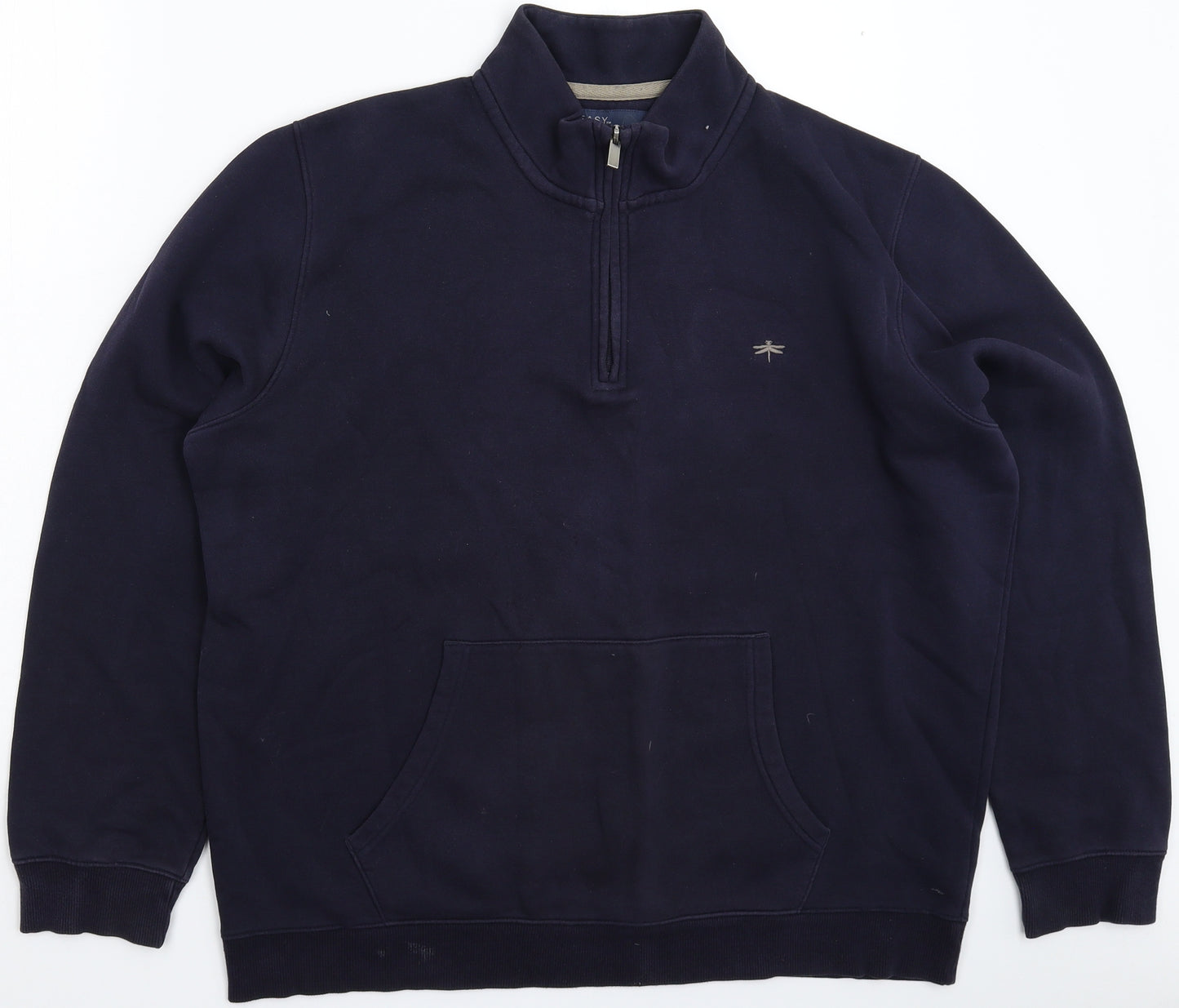 Easy Mens Blue   Pullover Sweatshirt Size XL