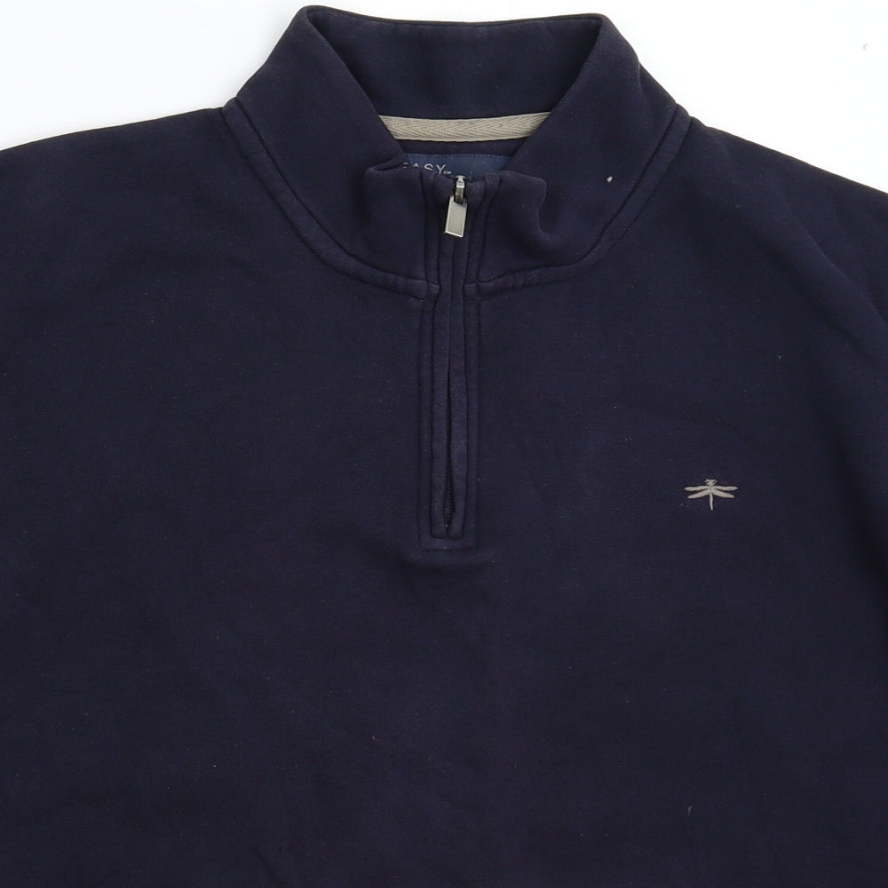 Easy Mens Blue   Pullover Sweatshirt Size XL