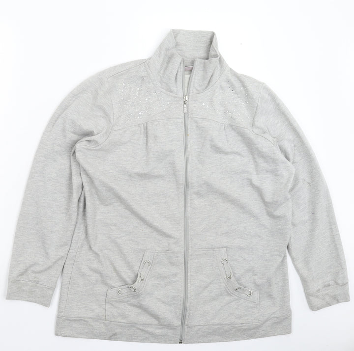 Quarter Factory Womens Grey   Jacket  Size M