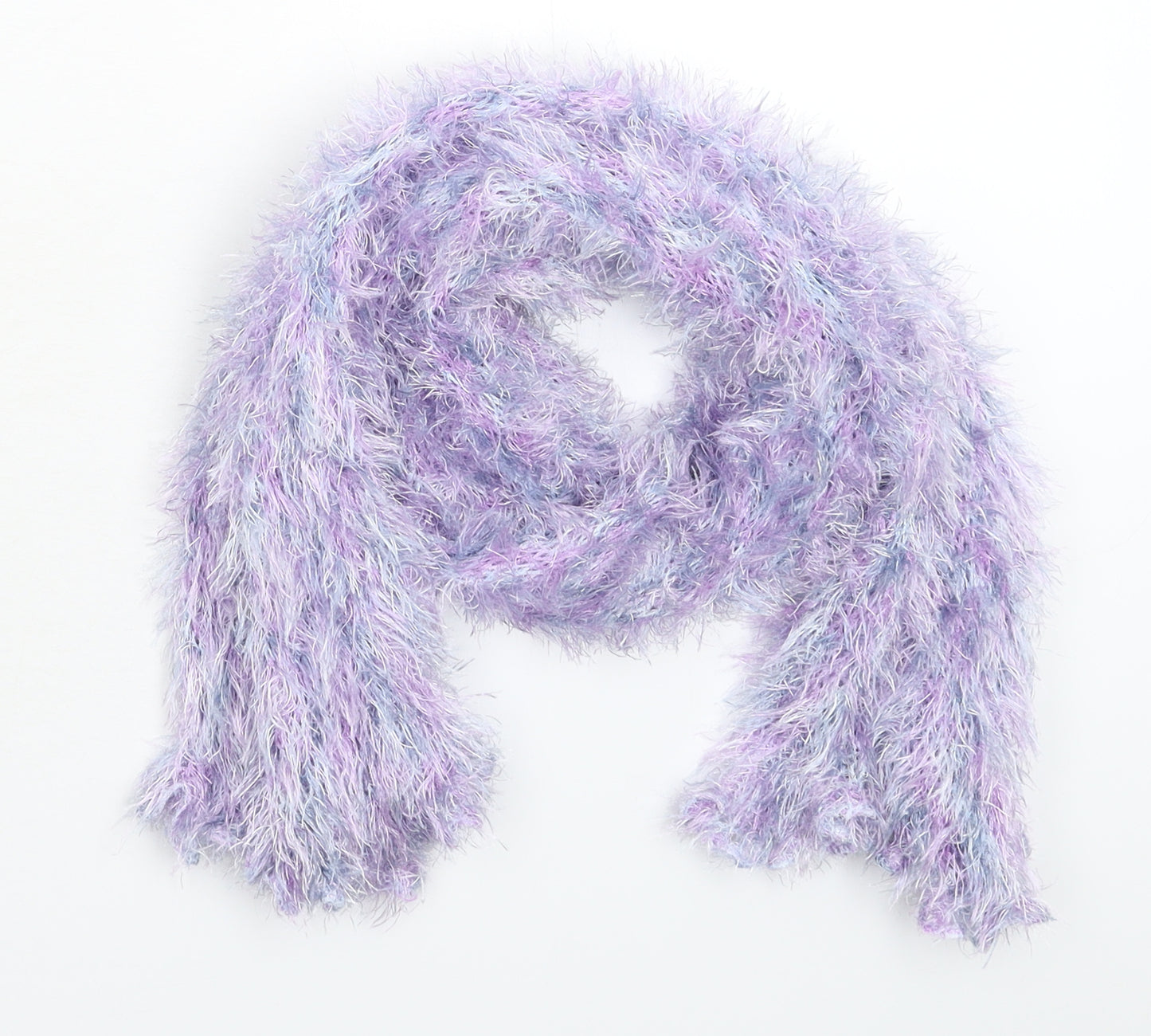 Preworn Girls Silver  Knit Scarf Scarves & Wraps One Size